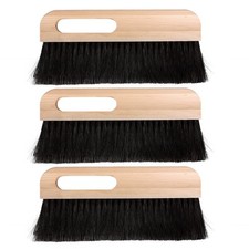 3 Pcs Concrete Brush Horsehair Bristles 12 Inch Length Black Horsehair Fibers