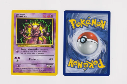 Pokemon Mewtwo Black Star Promo Card 14 Non-Holo