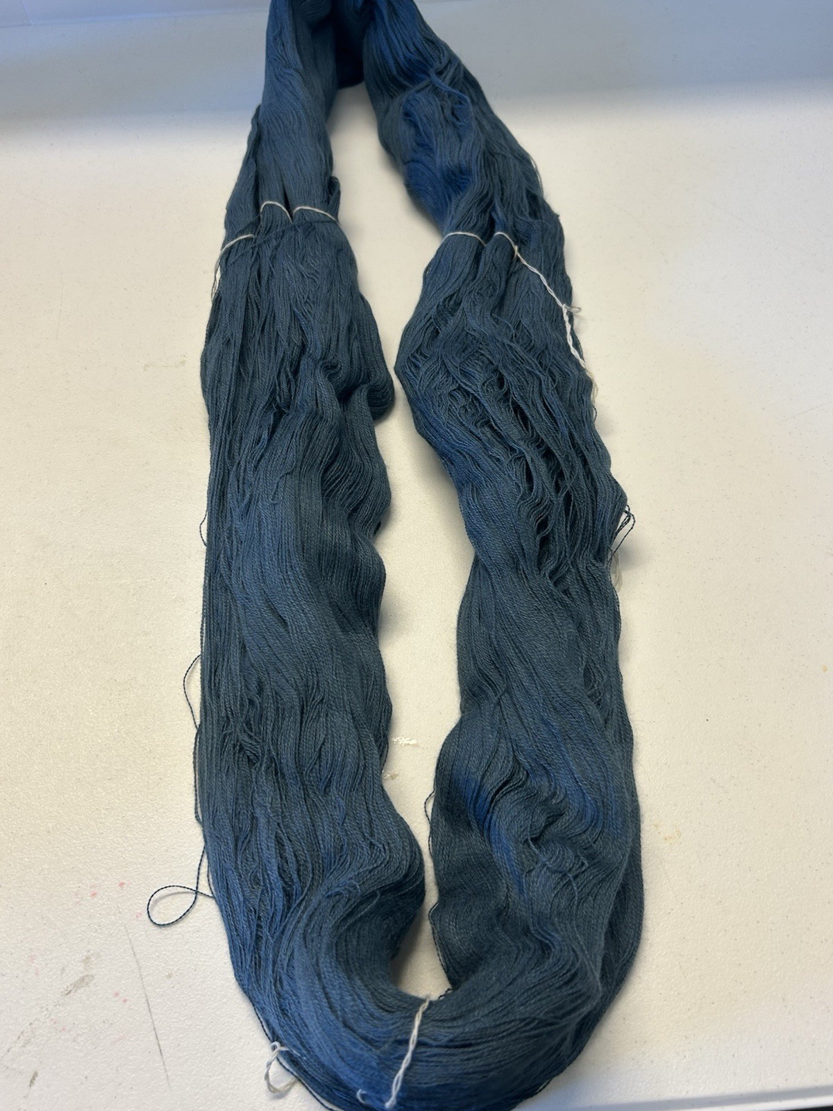 Large Hank LACE SOFT Novelty Peru Alpaca Wool Yarn 1lb 1oz 490gr 828 Steel Blue