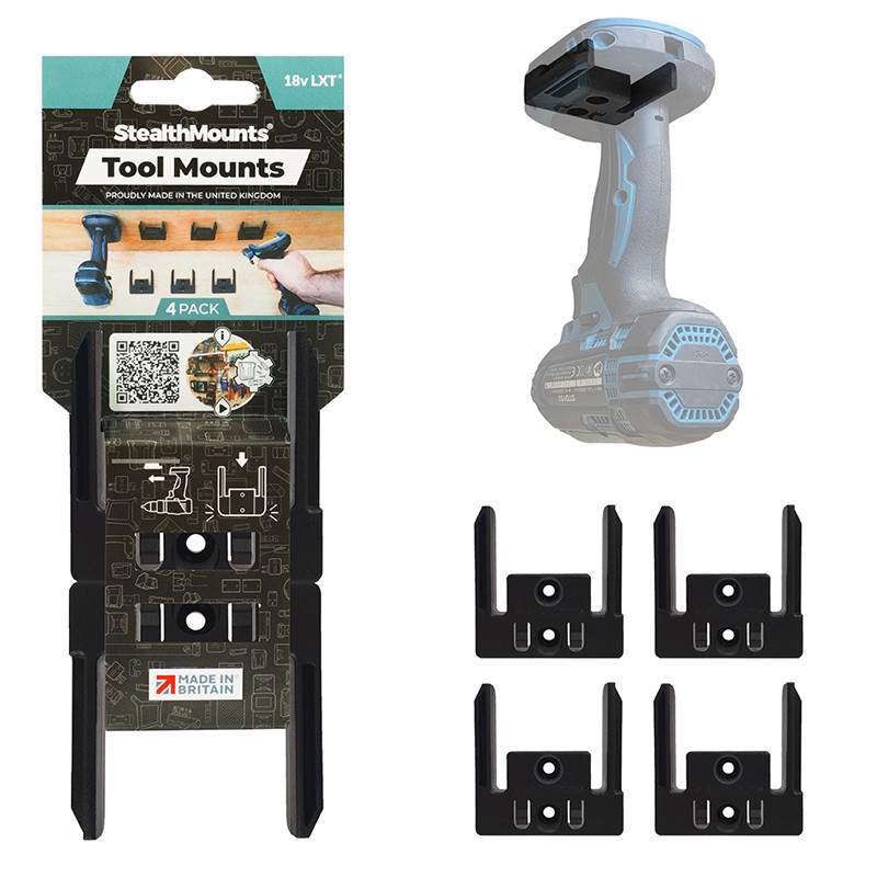 StealthMounts Tool Mounts for Makita 18v Power Tools LXT - Black