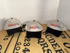 3 RARE DUNKIN DONUTS Baskin Robbin’s Promo BALL CAP Hat Employee Cap StrapBack