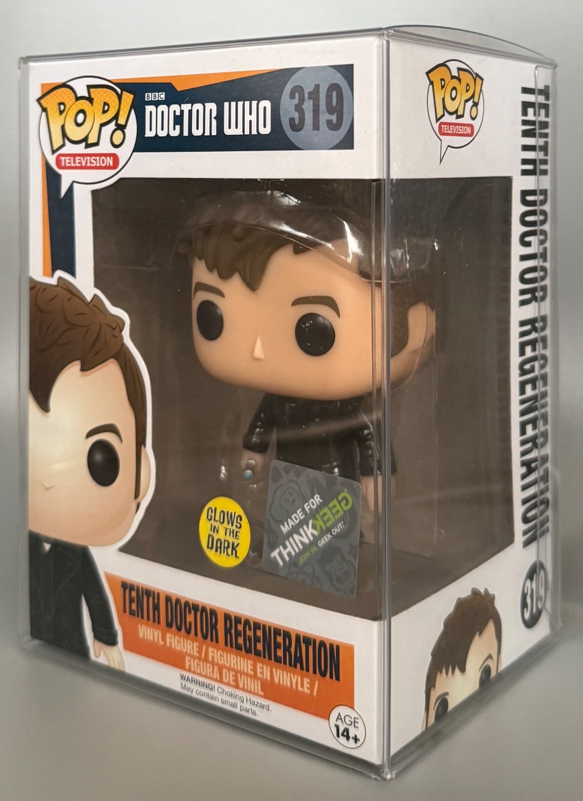 Funko Pop Doctor Who #319 Décima Regeneración Doctor Think Geek Exclusivo Gitd