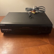 Sony SLV-N51 4-Head Hi-Fi Stereo VCR - Black No Remote Tested Working