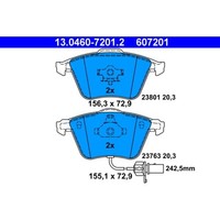 Bremsbelagsatz Scheibenbremse Ate 13.0460-7201.2 FüR Audi Seat A6 C6 Avant