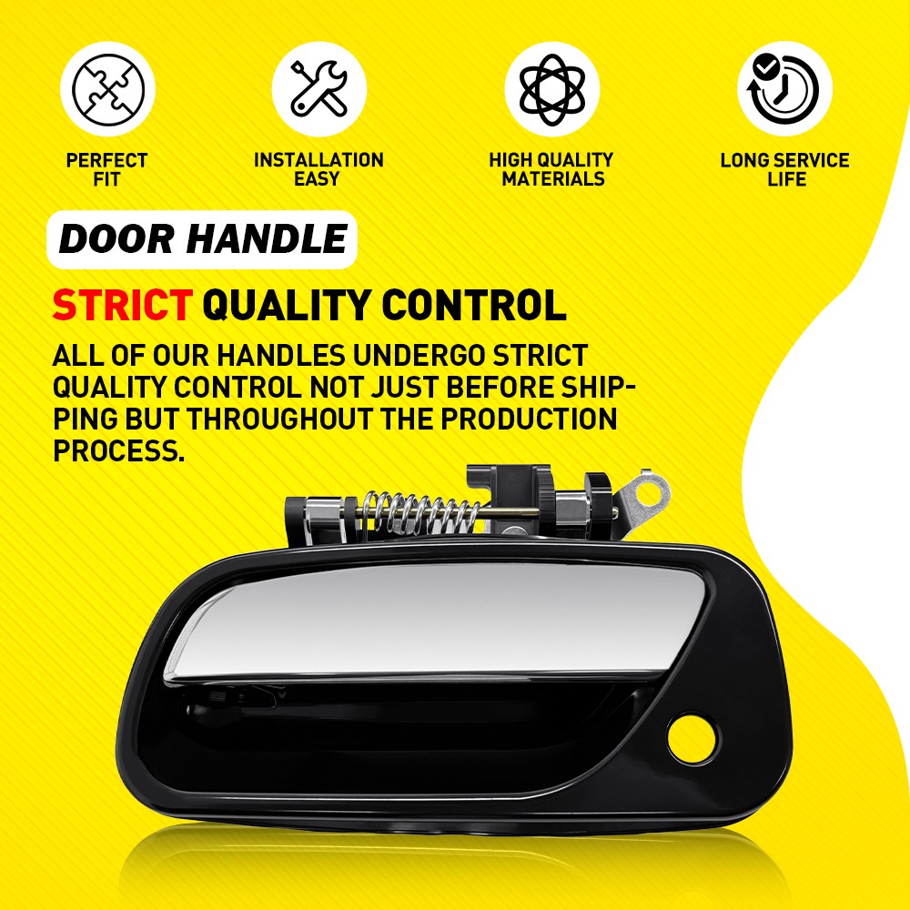 Front Left+Right Side Exterior Door Handle For Toyota T100 1993-1998 Chrome2-10x
