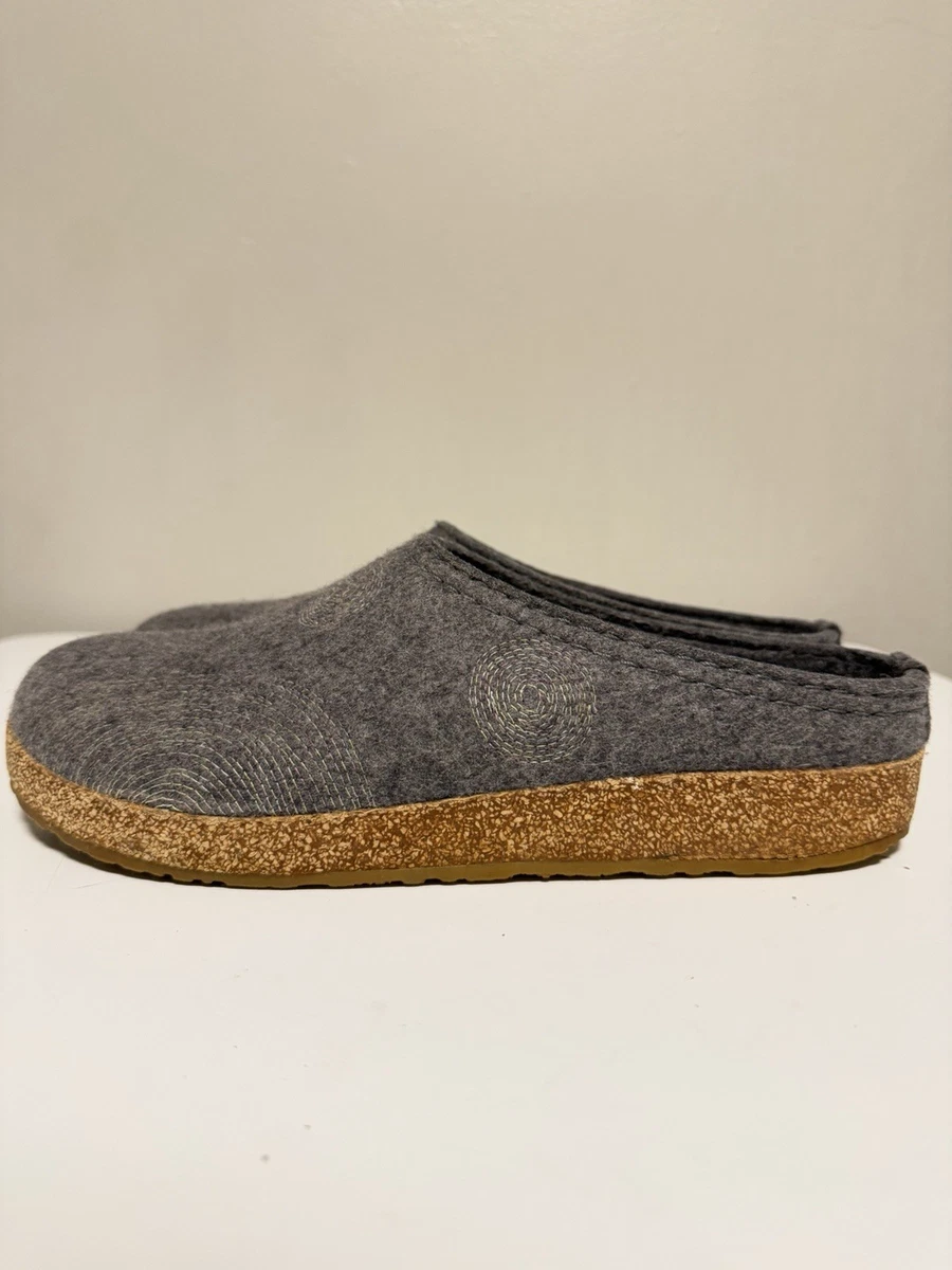 HAFLINGER Grizzly Franzl Vilt Slipper Viltklomp Medium Blauw, Maat 36