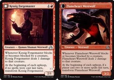 Kessig Forgemaster // Flameheart Werewolf~169/297~LP~Shadows Over Innistrad~MTG