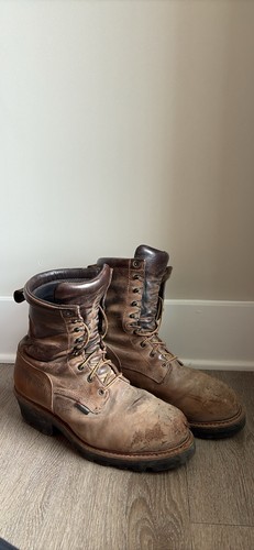 Red Wing Shoes Leather Work Boots with Heel Men's 11.5