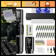 Tattoo Stencil Printer Kit - Complete Starter Set for Beginners, 20 Needles, 160