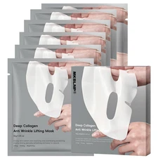 Collagen Face Mask 6 Pcs – Hydrating Overnight Anti Wrinkle Lifting Firming Mask