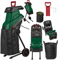 Parkside 2400W Garden Shredder With 45L Collection Bag. Brand New