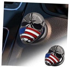 3D Skull Car Push Start Button Cover,Stylish Engine Start Button Cover with US