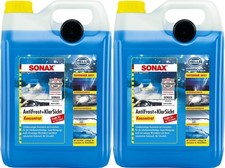 2x SONAX AntiFrost + KlarSicht Konzentrat Citrus 5 L Scheibenfrostschutz