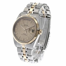 Tudor 76213 Prince Date Day Wristwatches Automatic Men's SS YG Gold Dial