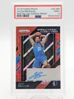 JALEN BRUNSON 2018-19 PRIZM SENSATIONAL SIG CHOICE RED AUTO ROOKIE PSA 9 Q3178