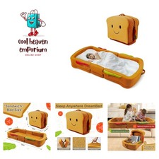 Toddler Travel Bed Sandwich Style - Portable Toddlers Floor Beds, Foldable So...