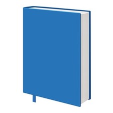 Blue Fabric Book Cover for Hardcover, 1 Pack, 6x9 Inch, Up to Light Blue