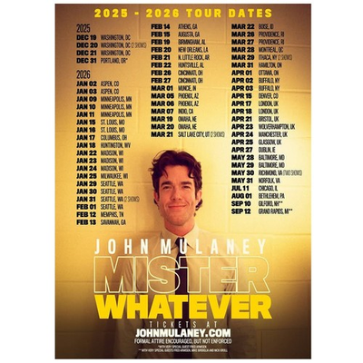 #ad #ad John Mulaney Mister Whatever Tour 2025 2026 Poster $29.99