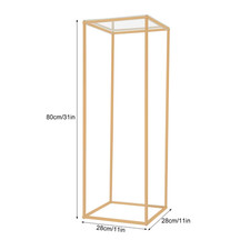 Wedding Flower Stand,Gold Metal Floor Stand Column Vase Flower Stand for Centerp