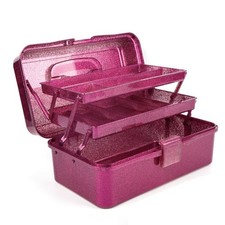 Glitter Craft Tool Storage Box,3-Layer Stackable Carry Tackle Box Sewing6555