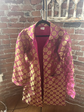 Women Vintage Inspired Brocade Purple/ Gold Jacket Rare Spain One Size