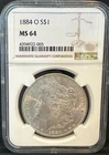 1884-O Morgan Dollar NGC Certified MS64