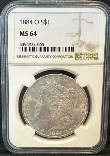 1884-O Morgan Dollar NGC Certified MS64