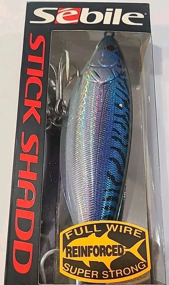 Isca para baixo listrada Sebile Stick Shadd 8 1/4" cavala verde 7 3/8 oz isca para afundamento - Imagem 3 de 4