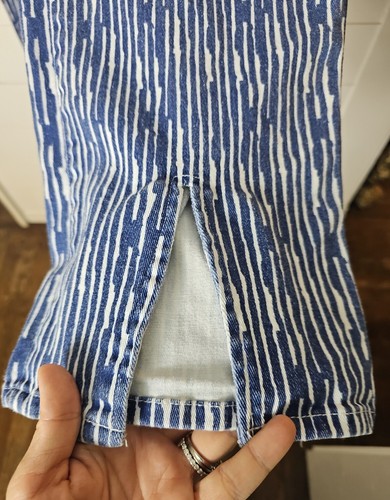 Princess Polly Jeans Danica Stripped Painted Denim Size 6 Boho - Picture 6 of 11