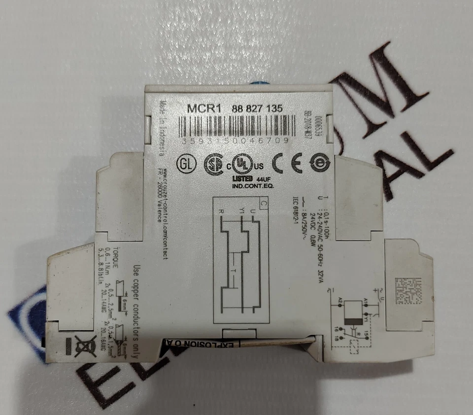 CROUZET MCR1 88827135 TIMER TIMING 0.1S-100H VOLTAGE 24-240VAC/24VDC FAST SHIP - Image 4 of 4