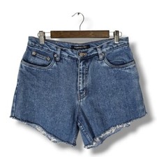 Vintage Bill Blass Classic Wash High Rise Cut Off Denim Shorts