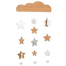Deluxe Bamboo Mobile - Starry Sky Design Moon and Stars