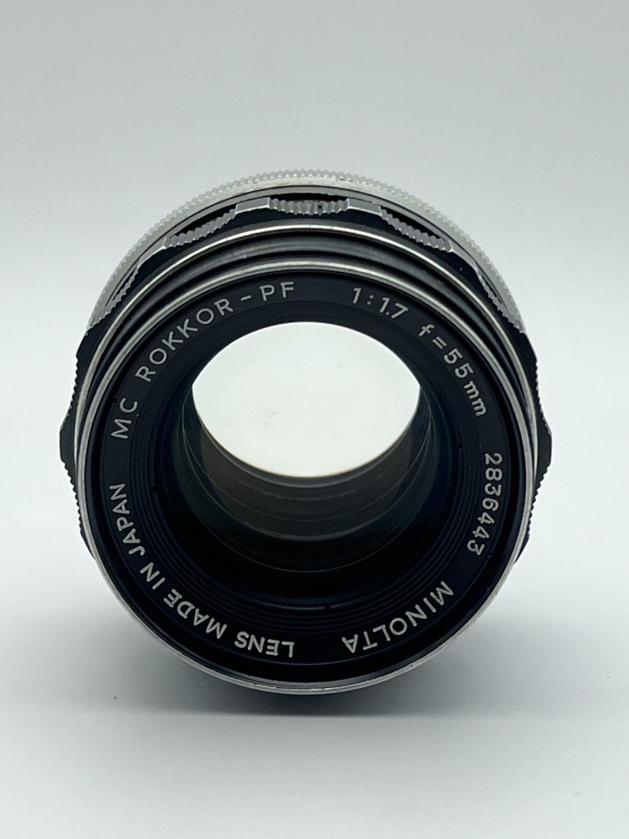 EXC-] Minolta MC ROKKOR PF 55mm F/1.7 MD MF Standard Lens