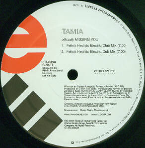 Tamia - Officially Missing You (12", Promo) - Bild 2 von 2