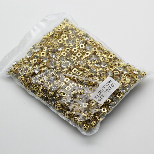 Wholesale 3mm - 8mm Sew On Crystal Glass Rhinestones Flat Back Claw Setting Gems - Picture 42 of 43