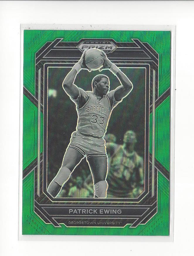 2023-24 Prizm Draft Picks Prizms Green #96 Patrick Ewing Georgetown Knicks