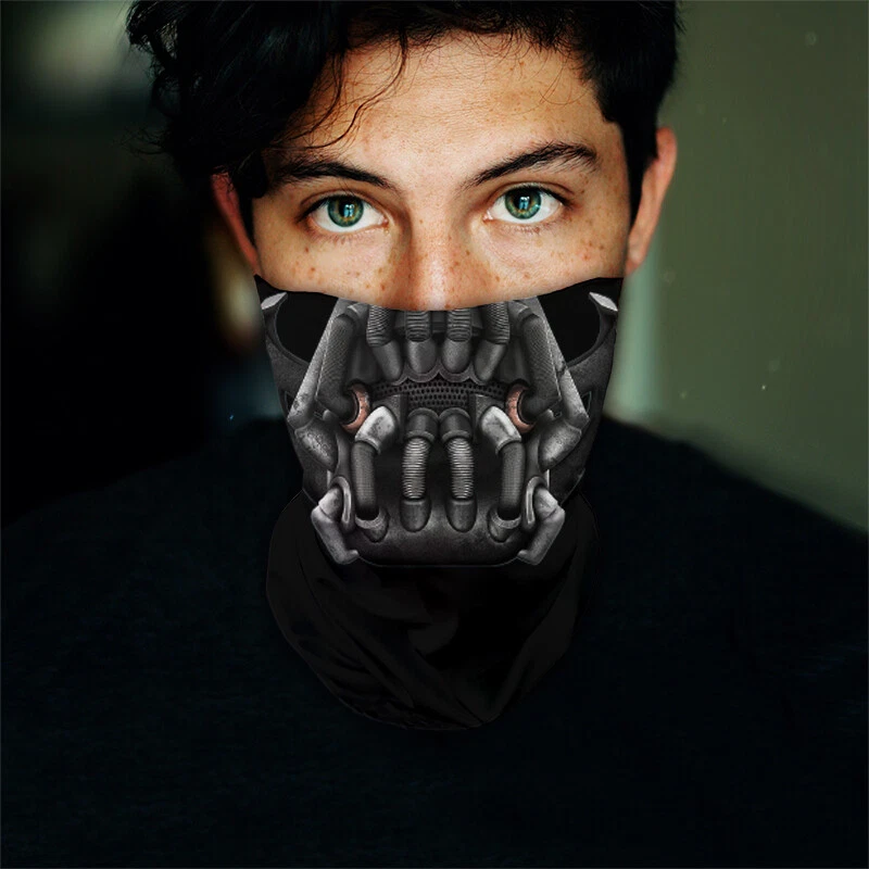 Washable Fabric Face Cover Neck Gaiter Unique Print Bane Design EU Made - Image 3 of 4