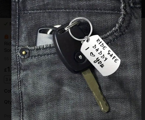 Dad Keychain - Safe Keychain Drive Safe Going Away Gifts for Travelers - Picture 6 of 7