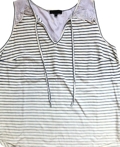 $69 Sanctuary Size 1X Leon Eyelet Trim Ombre Stripe Tank Top NEW - Picture 4 of 4
