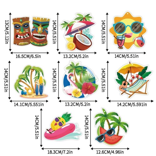 Celebrate Hawaiian Beach Party Banner For Home Living Room - Picture 3 of 12