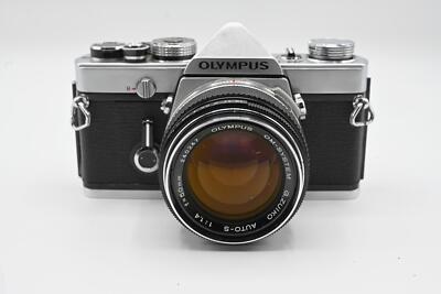Olympus OM-1 OM-1n M-1 w/ optional fast 50mm f/1.4 kit in Chrome