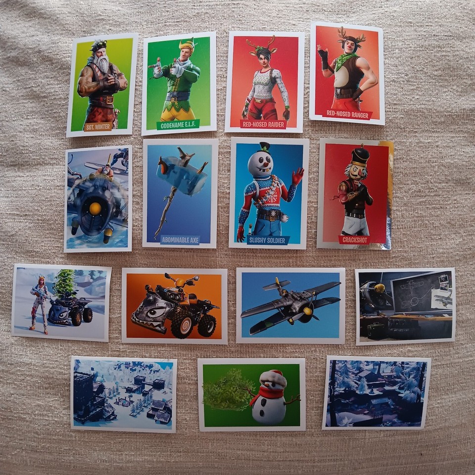 2019 Panini Fortnite Ready To Jump Sticker Lot of 15 including foil eBay