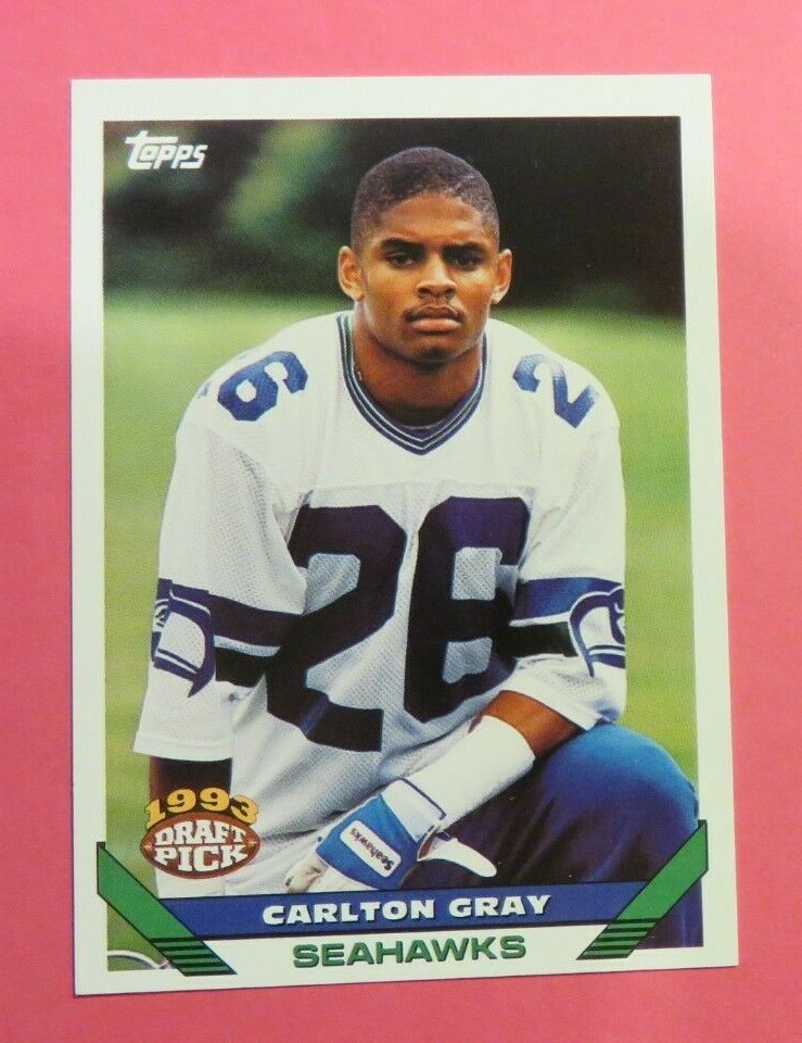 1993 Topps, Seattle Seahawks - CARLTON GRAY (RC) 1993 Draft Pick