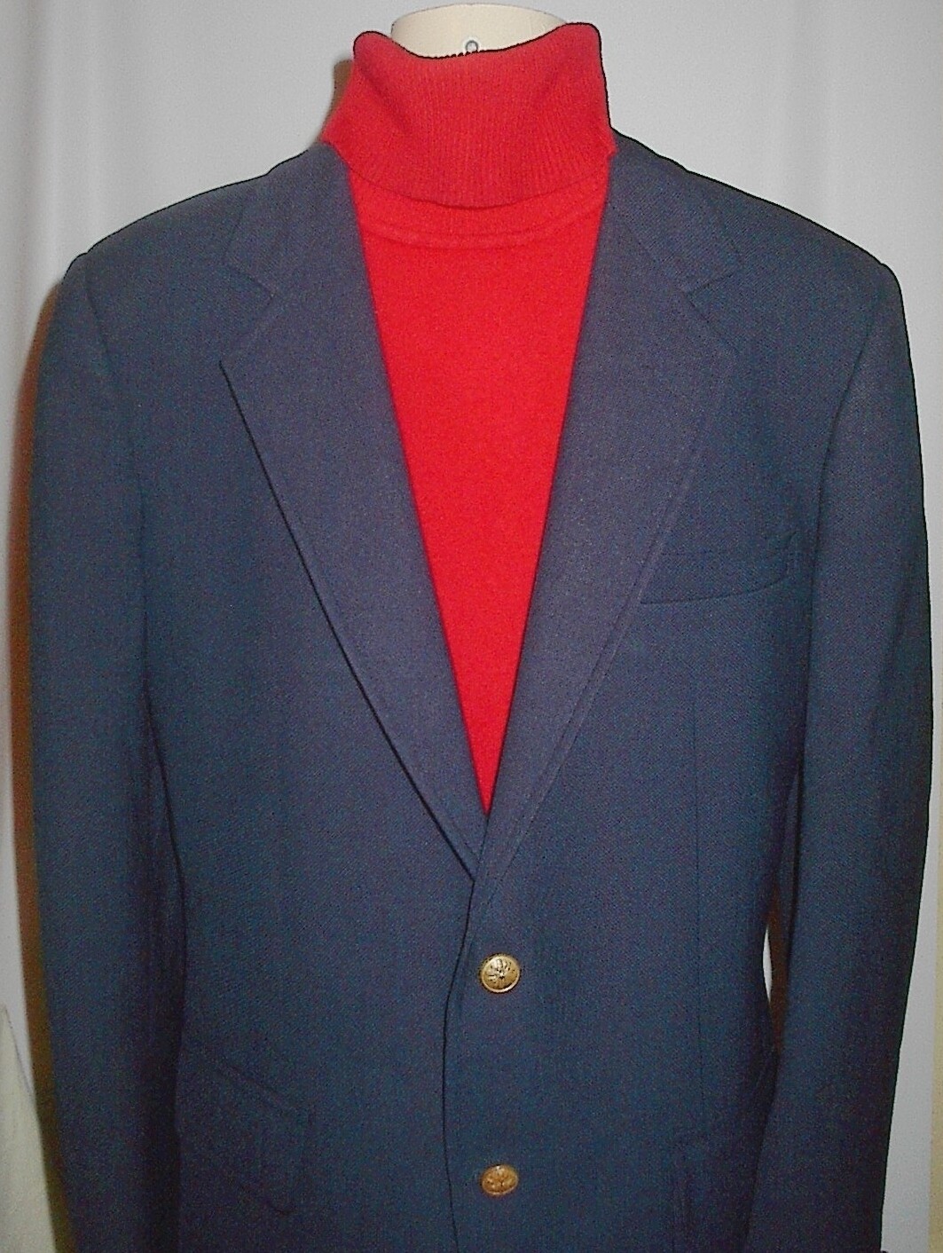 Vintage John Alexander Navy Blue Blazer All Season Ho… Gem