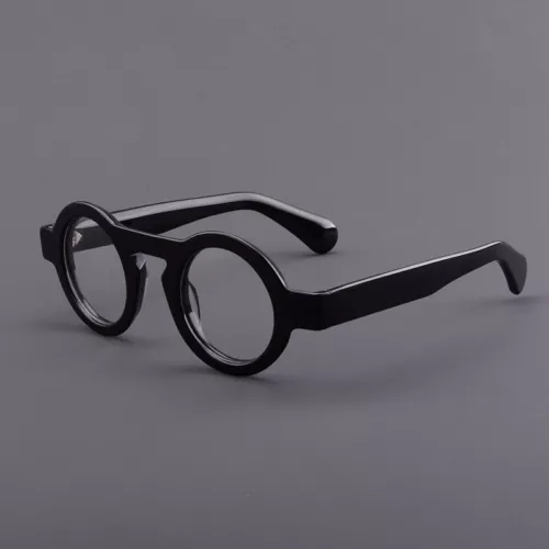 NUEVO Marco de gafas retro redondas marca de lujo hechas a mano de acetato para hombres mujeres - Imagen 5 de 21