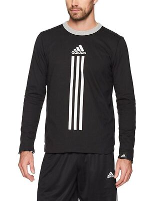 [BR3299] Mens Adidas ID Reversible Logo Tee Shirt Black White
