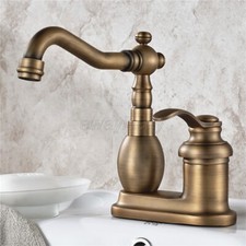 Antique Brass 4 Inch centerset Bathroom Faucet 1 Handle Lavatory Mixer Tap