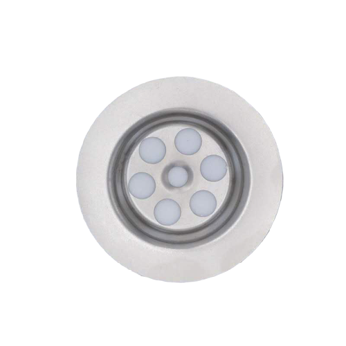 SINK PLUG HOLE COVER 63mm DIAMETER GRILL STEEL REPLACEMENT UNIVERSAL 1¼