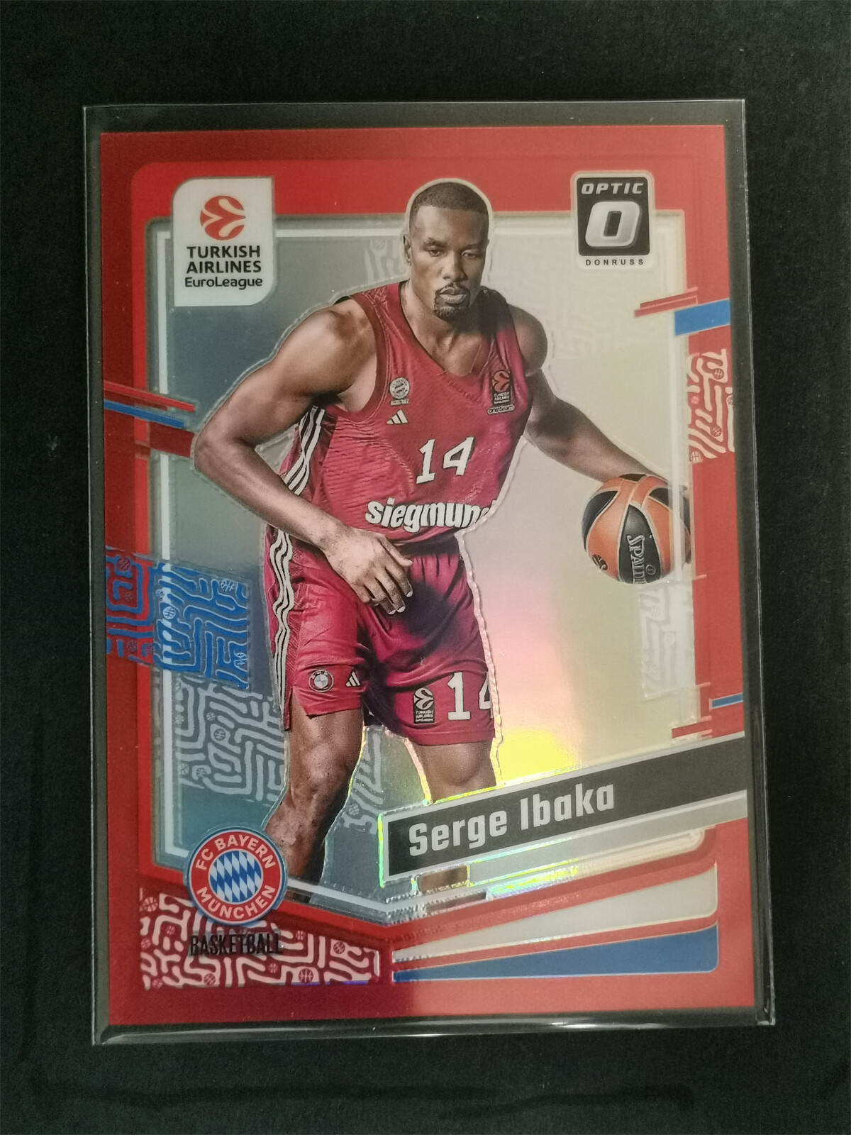 202324 Donruss EuroLeague Optic Serge Ibaka Red 29/99 151 FC Bayern