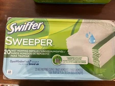 SWIFFER SWEEPER Wet Mopping Refills Open Window Fresh Scent 24 CT Factory Sealed